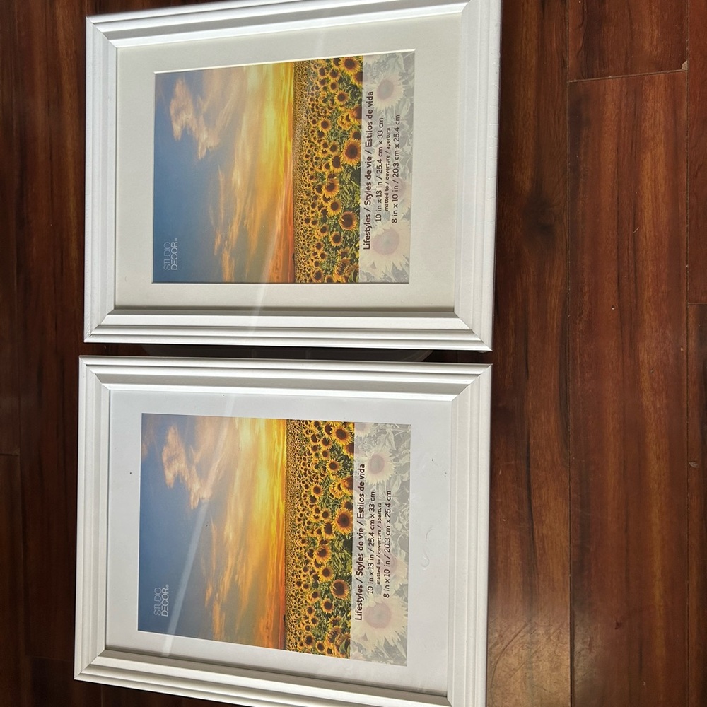 White picture frames
